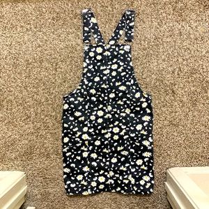 Sunflower overalls dress
